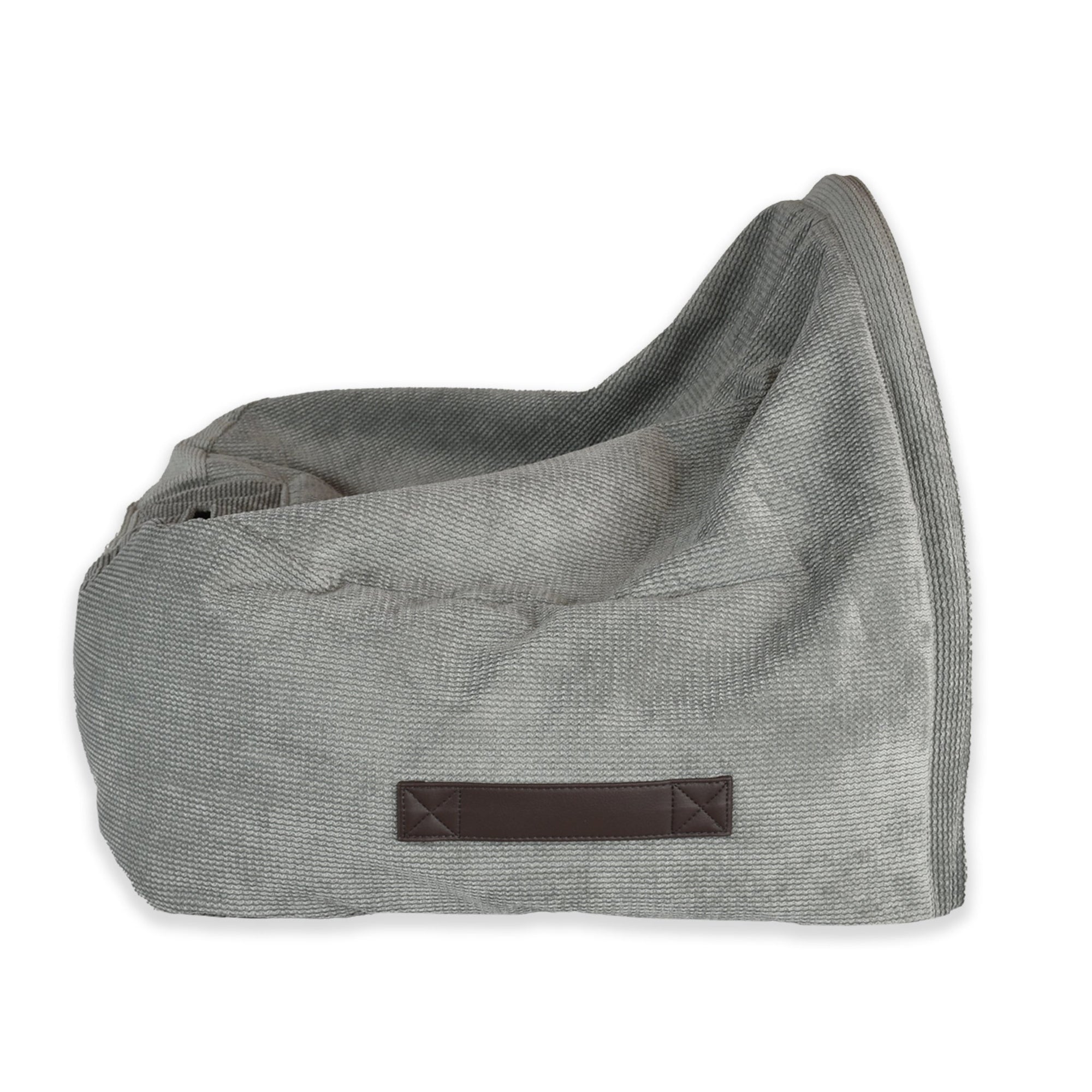 KONA CAVE® Luxus-Marke kuscheln Vordach Höhle Kuschelbett. Graues Cordsamt-Höhlenbett für Hunde und Katzen mit abnehmbarem Höhlendach. Überlegenes, patentiertes Design. 