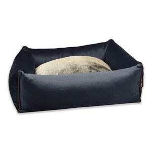 KONA CAVE® ultimate luxury limited edition cozy cave bed  in velvet and lined in super soft, human-grade faux-fur. Gifts for spoiled dogs and cats. warmest pet bed.