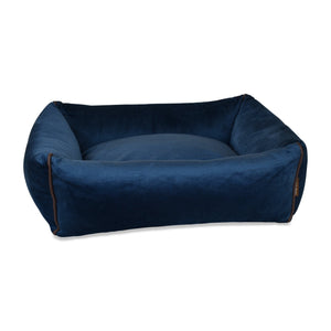 KONA-CAVE-luxury-cozy-cave-dog-cat-bed-blue-velvet-sale-save-november