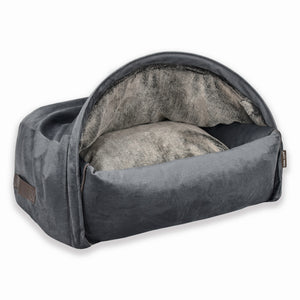 KONA CAVE® ultimate luxury limited edition cozy cave bed lined in super soft faux fur. spoiled dogs and cats. warmest pet bed.