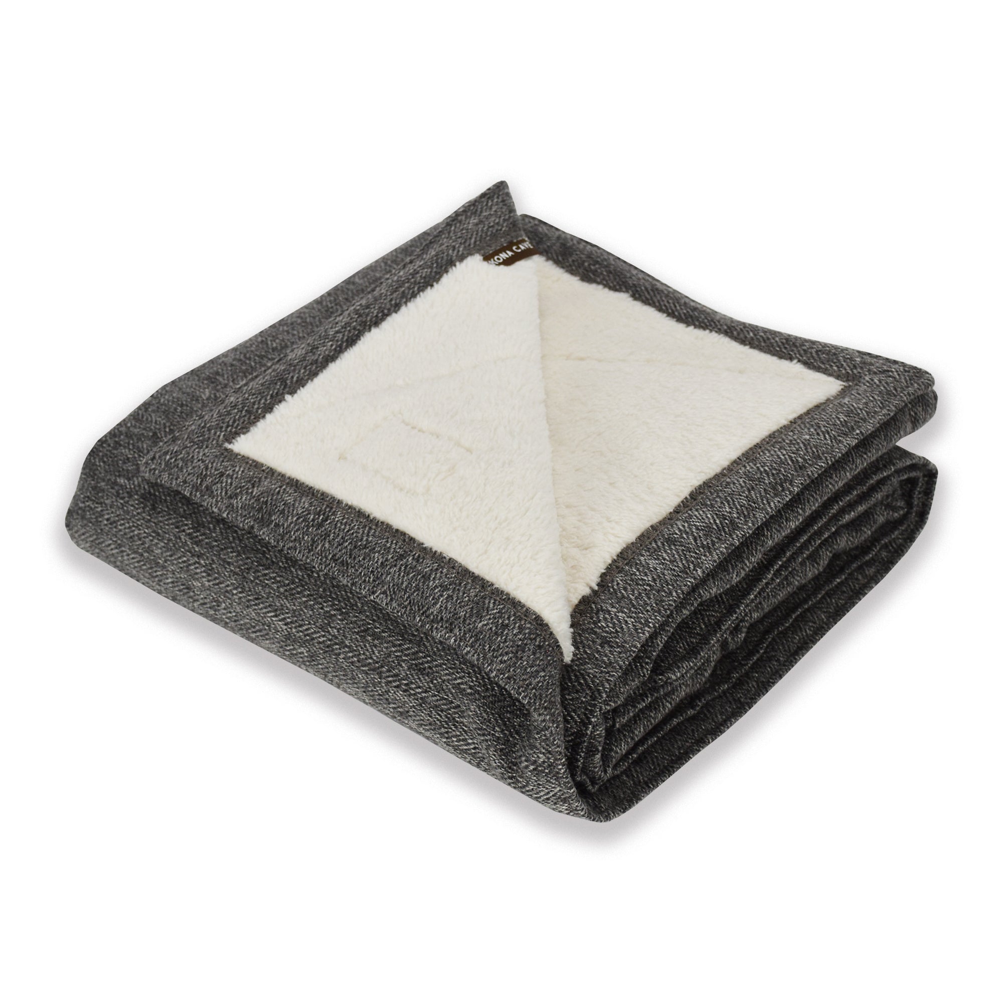 KONA CAVE luxury weighted pet blanket soothes by slight weight on your pet, which effects the nervous system and can help alleviate anxiety symptoms in dogs.