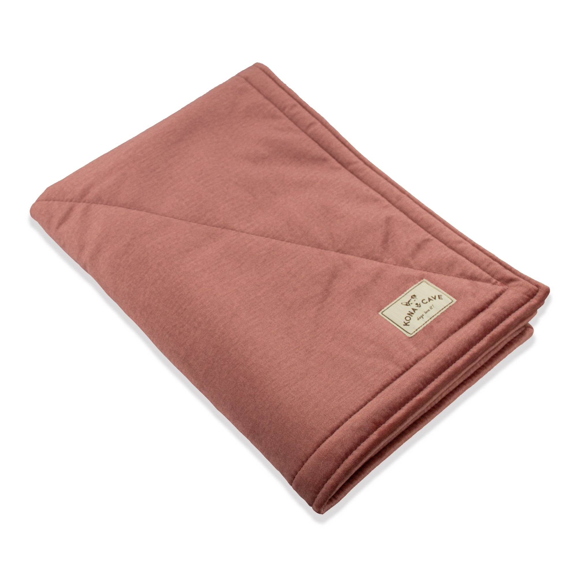 KONA CAVE® Pale Pink Velvet Pet Blanket with Sherpa Fleece Lining for dogs, cats, furniture and people